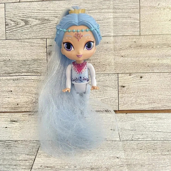 2015 Fisher Price Nickelodeon 6" Shimmer & Shine Layla Doll with Baby Blue Hair. - Picture 1 of 8